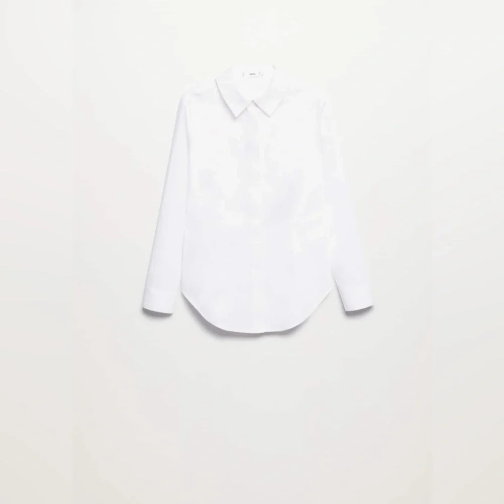 NWT MANGO Essential cotton-blend shirt SIZE XS - Picture 7 of 8